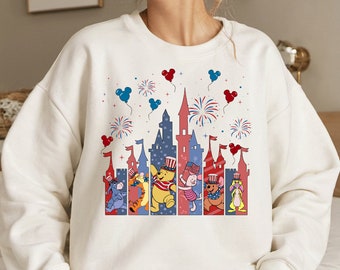 4th July Honey Bear Castle PNG, Yellow Bear Sublimation, 4th July Yellow bear, Fourth of July T Shirt Design, USA sublimation, patriotic Png