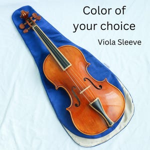 Custom Silk Sleeve for Viola | Handmade Instrument Bag, Pick Your Color
