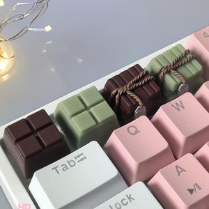 Cute  Chocolates Key Cap Collection Handmade Artisan Keycap | Keycap | Cute Keycaps | Custom Keycap | Kawaii Keycap