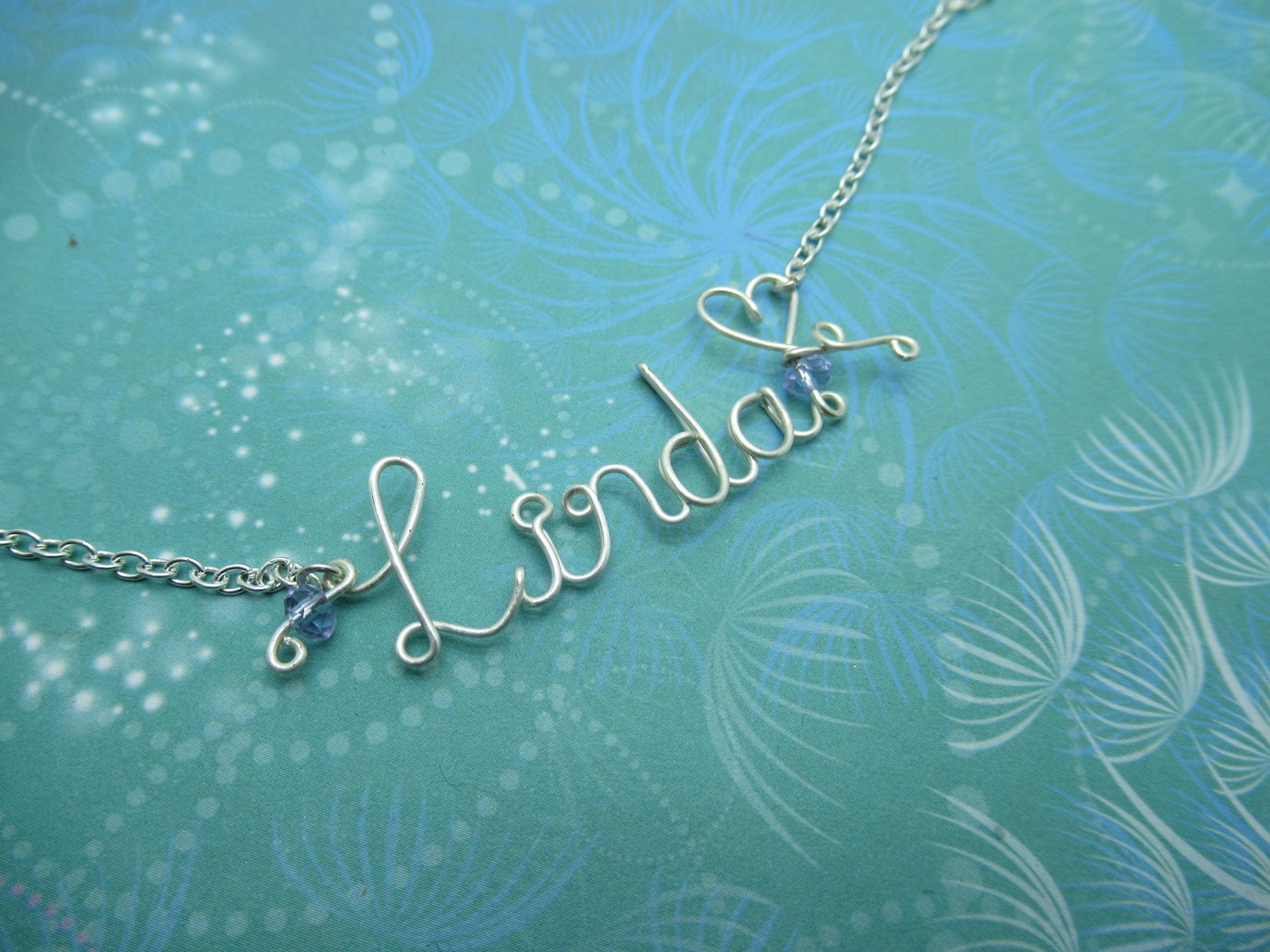 Personalized Wire Word Necklace Wire Name Necklace Etsy