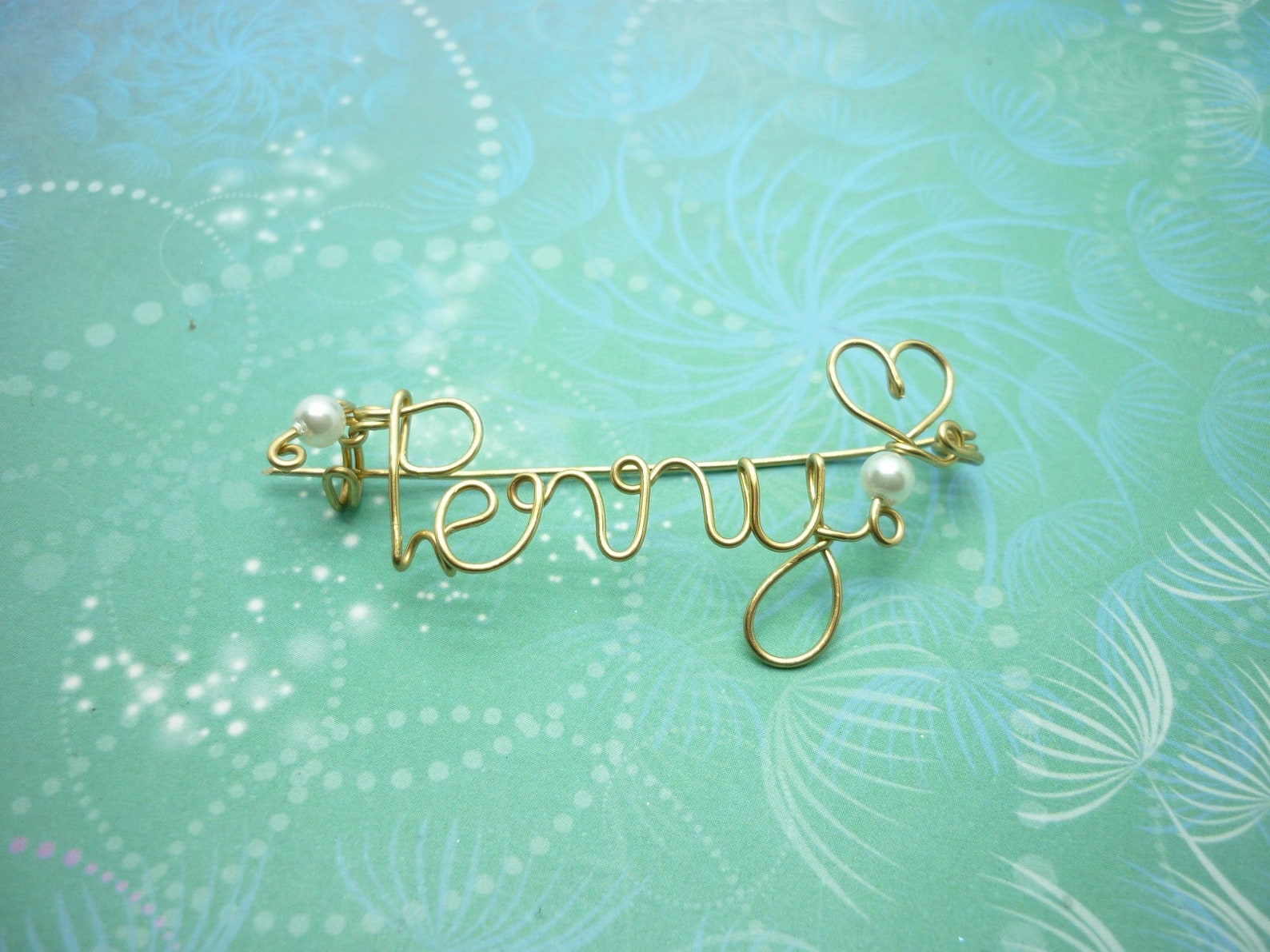 Name Necklace Nontarnish Silver & Crystal Beads Etsy