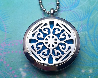 Aromatherapy Locket - Stainless Steel - Diffuser Necklace - Essential Oil Locket - Diffuser Locket - Aromatherapy Jewelry - Oil Diffuser