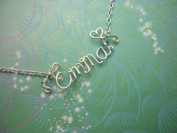 Order necklace with name discount