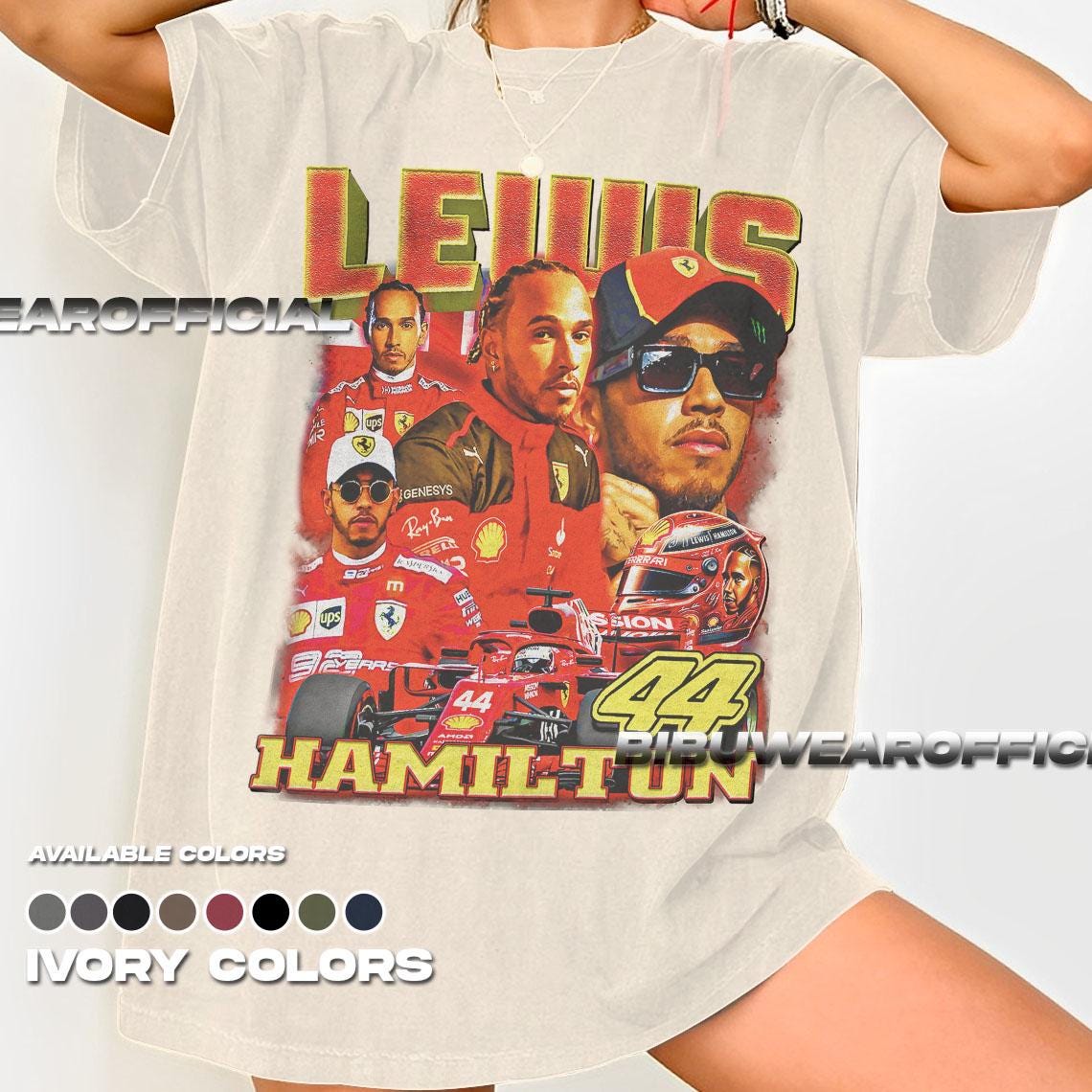 フェラーリルイスハミルトンオリジナルTシャツXLサイズ 未使用新品 Lewis hamilton t - Etsy 日本