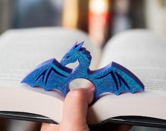 Book Page Holder Dragon 3D Printed Reading Tool Thumb Rest Fantasy Bookish Accessory For Small Medium Large Hand Book Lover Gift Reading Aid
