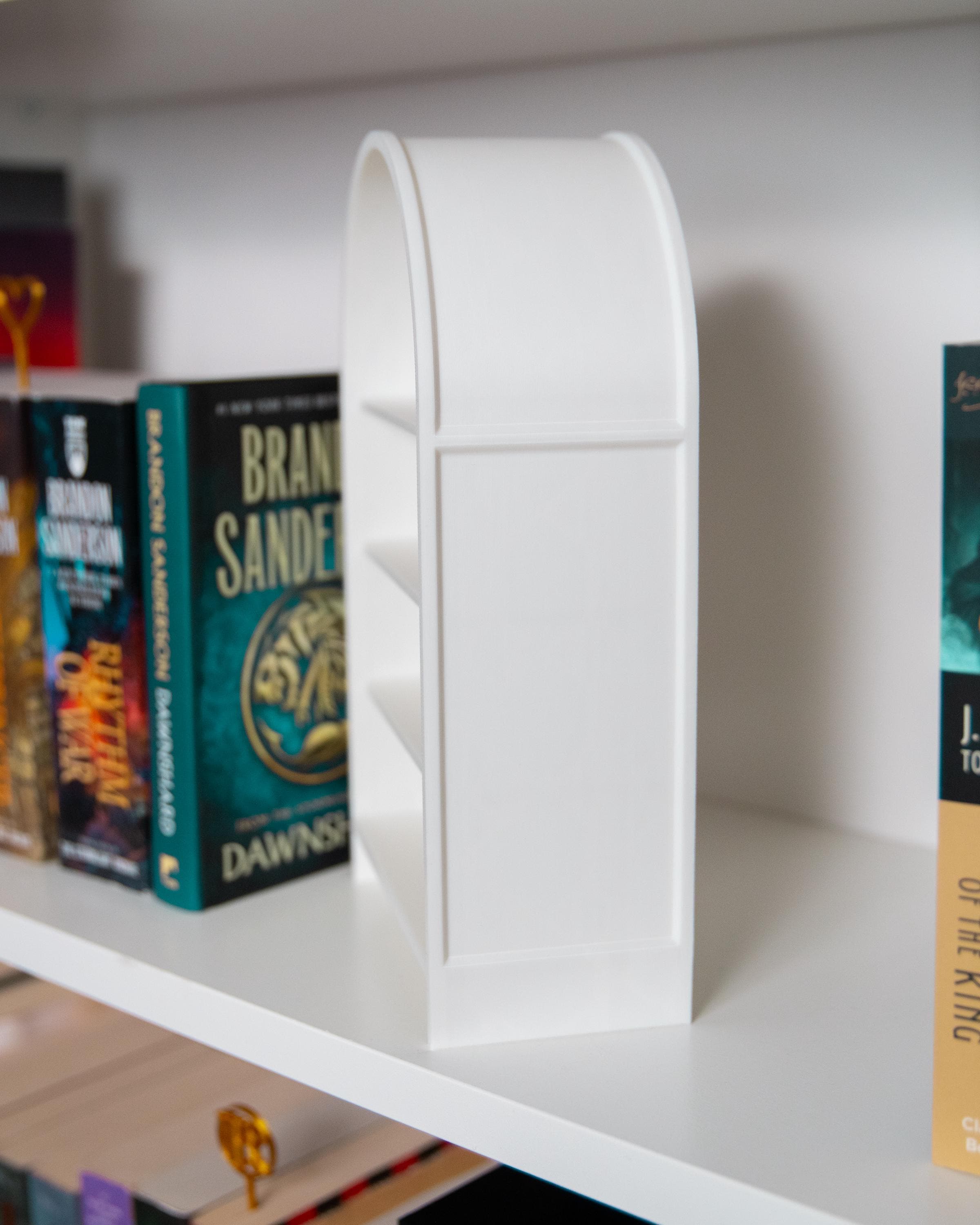 ARCHED BOOKSHELF BOOKEND | Book Swag | Library | Bookish Gift | Reading | 3D Printed | Book Nook | Mini Bookshelf | Mini Stand | Miniverse