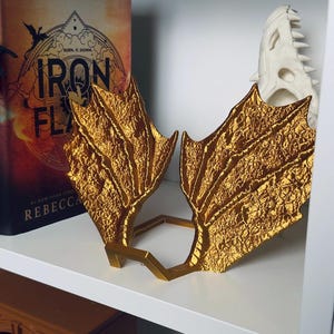 Drakvinge Kindle-bokdisplay | E-läsarställ | Bokställ | Fantasydekor | Bokälskare | Boktillbehör | Bokbyte | Bokhylla