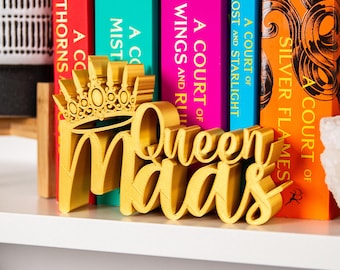 ACOTAR Library Sign: Custom 3D Printed Bookshelf Genre Label