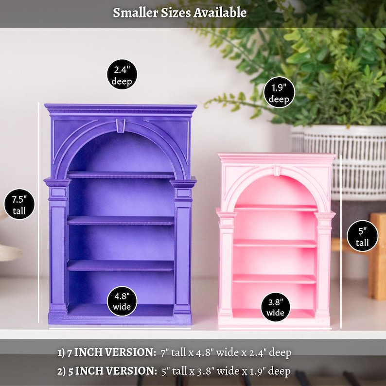 BOOKSHELF BOOKENDS | Book Swag | Library | Bookish Gift | Reading | 3D Printed image 3