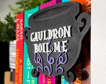 Fate Cauldron Book Insert - Fantasy Bookshelf Display