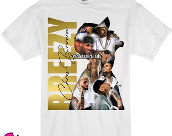 Chris Brown Breezy Bowl Concert T-Shirt - Gildan Heavy Cotton
