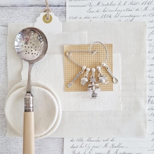 Handmade Tea and Cake Brooch