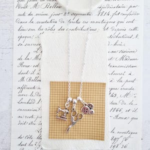 Sewing Charm Necklace