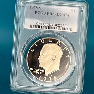 1978 S Eisenhower Dollar PCGS PF69DCam