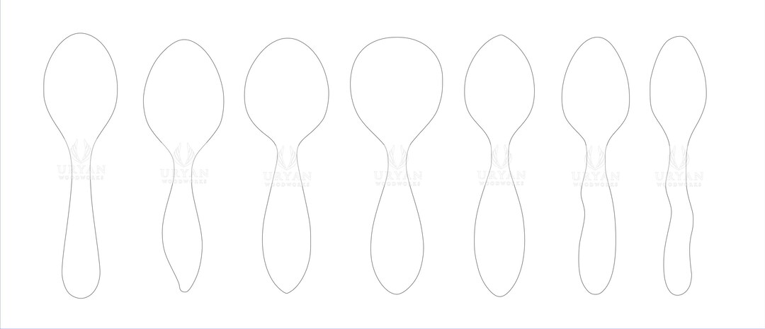 Spoon Carving Template Pack Vol. 2 – Organic Style - Etsy UK