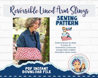 Arm Sling Cast Cover Sewing Pattern 4 Sizes Childrens to Adult with Teddy Bear or Doll Cast Cover PDF printable digital tutorial download