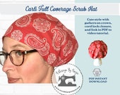 Patrón de costura de gorro médico para mujer con video Carli PDF ...
