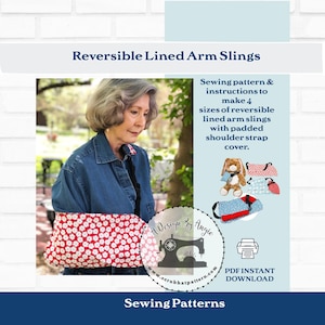 Arm Sling Cast Cover Sewing Pattern 4 Sizes Childrens to Adult with Teddy Bear or Doll Cast Cover PDF printable digital tutorial download