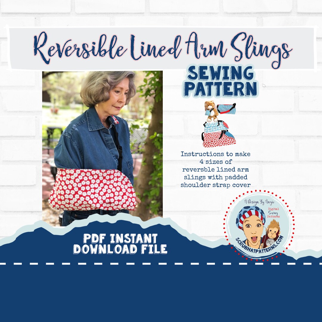 Arm Sling Cast Cover Sewing Pattern 4 Sizes Childrens to Adult Etsy