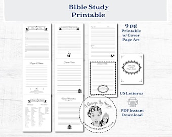 Prayer Journal Printable For Devotional Bible Study Pages PDF Download