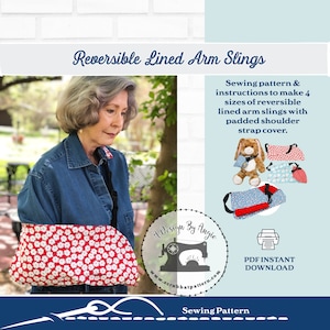 Arm Sling Cast Cover Sewing Pattern 4 Sizes Childrens to Adult with Teddy Bear or Doll Cast Cover PDF printable digital tutorial download