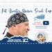 Scrub Cap Sewing Pattern Fat Quarter Surgical Scrub Hat Sewing Pattern PDF Download for Men's Unisex Tieback Scrub Cap w/ Video Doctor Gift 