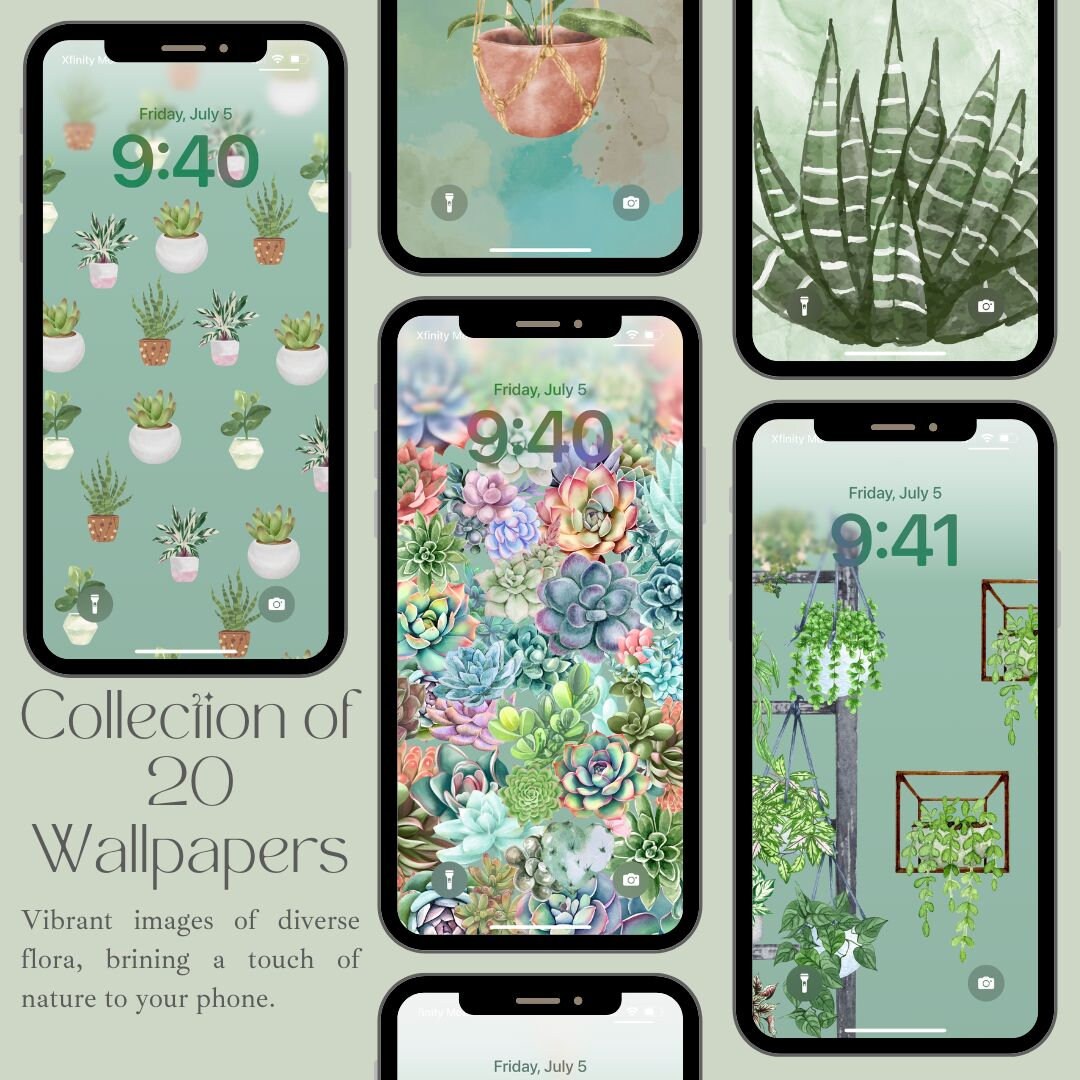 Plant Aesthetic Phone Wallpaper, Plant Background, Greenery Lock Screen