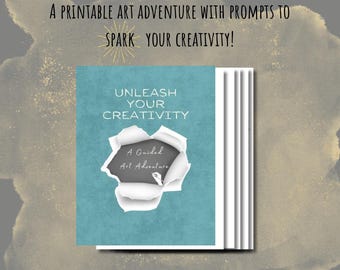 Tekenprompts, schetsdagboek, creatieve inspiratie (directe download)