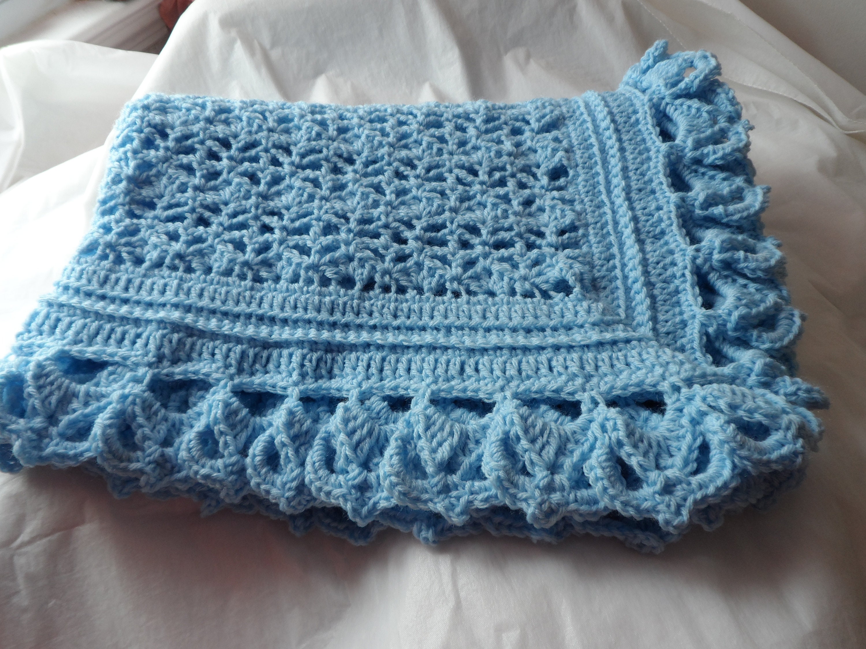 Baby Blanket.crochet.made in U.s.a.pound of Love.baby Etsy Australia