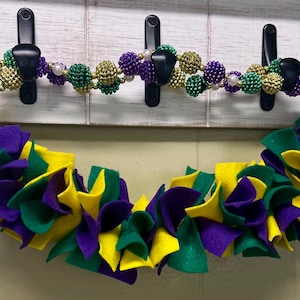Mardi Gras  Garland – Two Color Tone Option