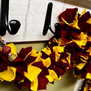 Arizona State Sundevils  Garland - Gold and Maroon / College Football Party Decor / Felt or Fabric