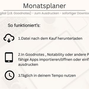 Minimalist Monthly Planner Printable: To-Do List & Daily Overview (PDF Download) image 5