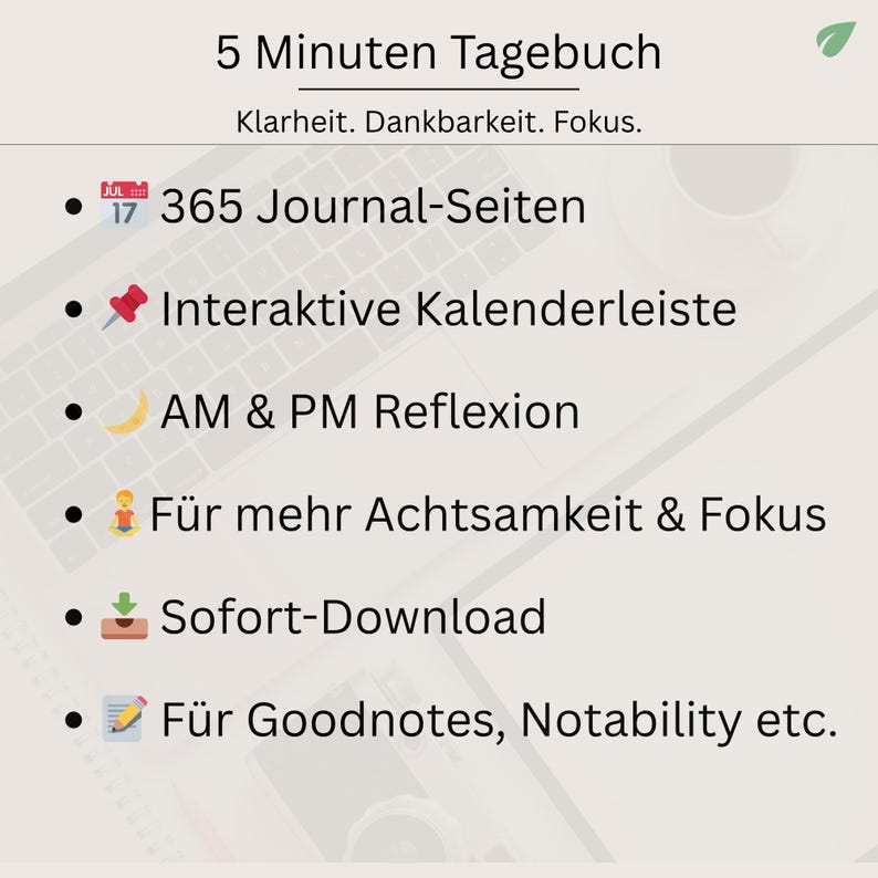pdf-bestand met dankbaarheidsdagboek van 5 minuten: dagelijkse mindfulness-reflectie (digitale download van GoodNotes-sjabloon) afbeelding 3