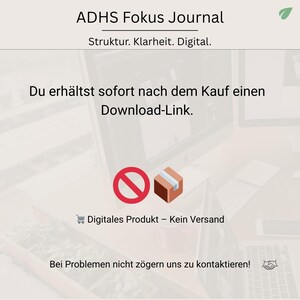 ADHD Focus Journal: Digital Planner for Goodnotes - Clarity & Structure (PDF) image 6