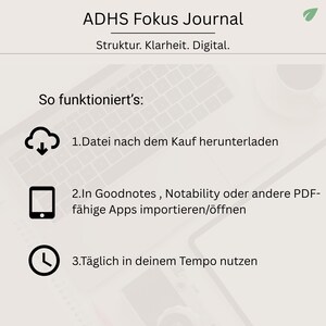 ADHD Focus Journal: Digital Planner for Goodnotes - Clarity & Structure (PDF) image 5