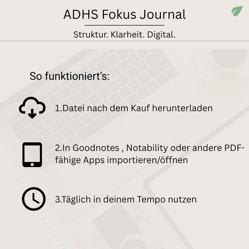 ADHD Focus Journal: Digital Planner for Goodnotes - Clarity & Structure (PDF) image 5