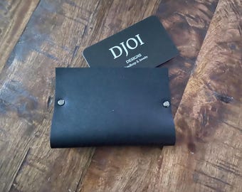Black Leather Card Holder