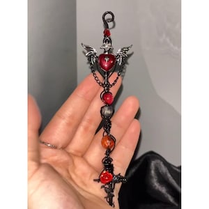 Handmade Cigarette Holder, Gothic Rose Cigarette Holder, Romantic Red Love Finger Cigarette Holder, Crystal Winding Cigarette Holder Ring