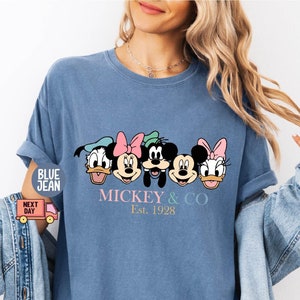 Comfort Colors® Retro Mickey & Co 1928 Shirt, Vintage Disney Shirt, Mickey And Co Shirt, Disneyworld Shirts, Family Mickey And Friends Shirt