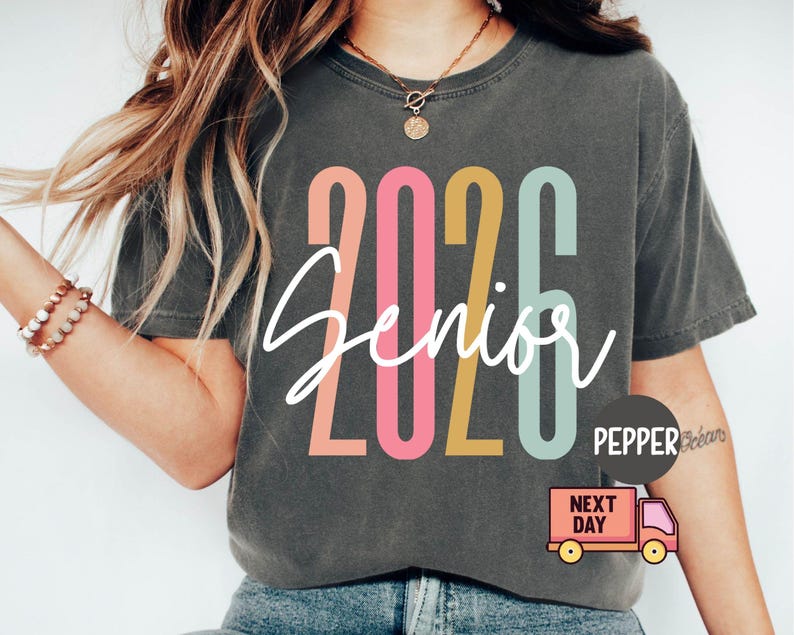 Camiseta Senior 2026 de Comfort Colors®, camiseta retro Senior, camiseta retro Senior 2026, camiseta Senior, camiseta Senior de la generación 2026, regalo de graduación imagen 8