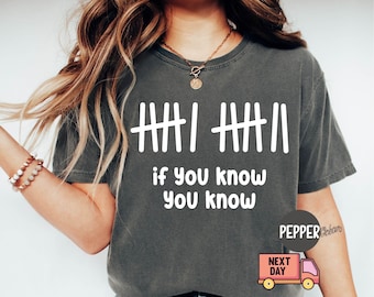Camiseta de moda Comfort Colors® 6/7, camiseta "Si lo sabes, lo sabes", camiseta de meme divertida, camiseta de meme 6/7, regalo divertido para un amigo, camiseta de meme viral