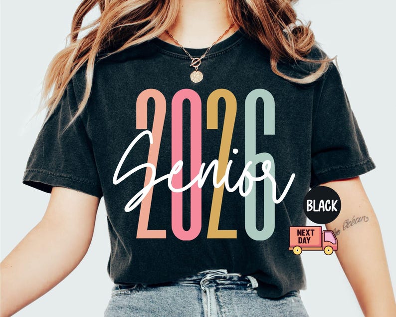 Camiseta Senior 2026 de Comfort Colors®, camiseta retro Senior, camiseta retro Senior 2026, camiseta Senior, camiseta Senior de la generación 2026, regalo de graduación imagen 6