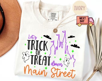 Comfort Colors® Walt Disney Halloween Shirt, Magical Kingdom Halloween Shirt, Disney Halloween Shirt, Mickey And Friends Tee, Halloween Gift