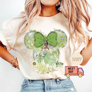 Comfort Colors® Disney Princess Tiana Shirt, Black Princess and Frog Tee, Tiana Mini Ears Shirt, Magic Kingdom Shirt, Princess Castle Shirt