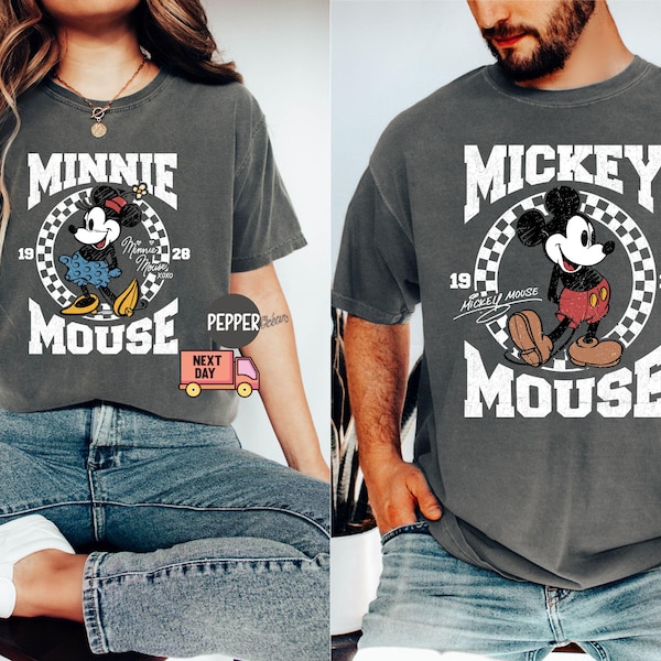 Comfort Colors Retro Disney Couple Mickey Minnie Mouse Shirt,Walt Disney World T-shirt,Classic Mickey Minnie 1028,Wdw Magic Kingdom,Disney