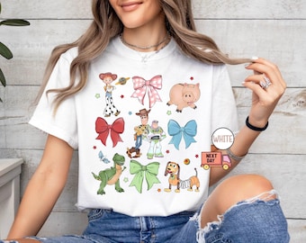 Comfort Colors® Toy Story Coquette Bow Shirt, Disney Toy Story Shirt, Disney Friends T-Shirt, Girls Jessie Shirt, Disney Gift