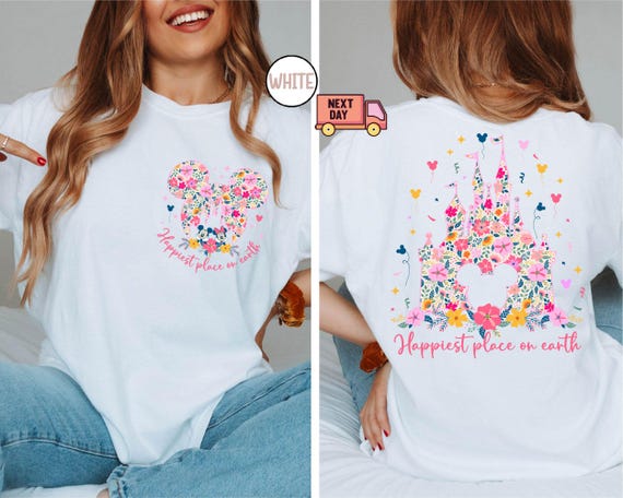 Comfort Colors®  Happiest Place on Earth Shirt, Magic Kingdom Shirt, Disney Castle Shirt, Mickey Mouse Shirt, Disney World Trip Shirt