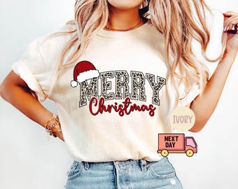Comfort Colors®Merry Christmas Shirt, Christmas Shirts, Cute Winter Shirt, Christmas Shirt for Women, Christmas Crewneck Shirt,Holiday Shirt