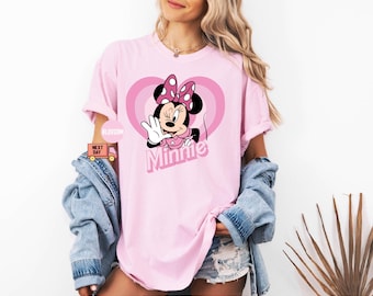 Camiseta de Minnie para San Valentín de Comfort Colors®, camiseta de Minnie Love, camiseta de Minnie Heart, camiseta de Minnie Mouse, camiseta de Minnie Disney