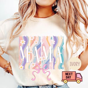 Comfort Colors® Mama Shirt for Mothers Day Gift from Daughter, Mama Tshirt for Birthday Gift for Her, Baby Shower Gift, Mom Pregnancy Gift